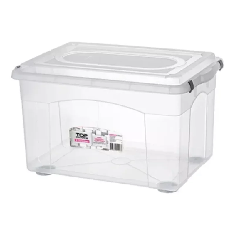 

Organization Box 72.0 Litres Resistant C/Lid Color Transparent Plain Boxes, Boxes and Baskets Decorative Boxes