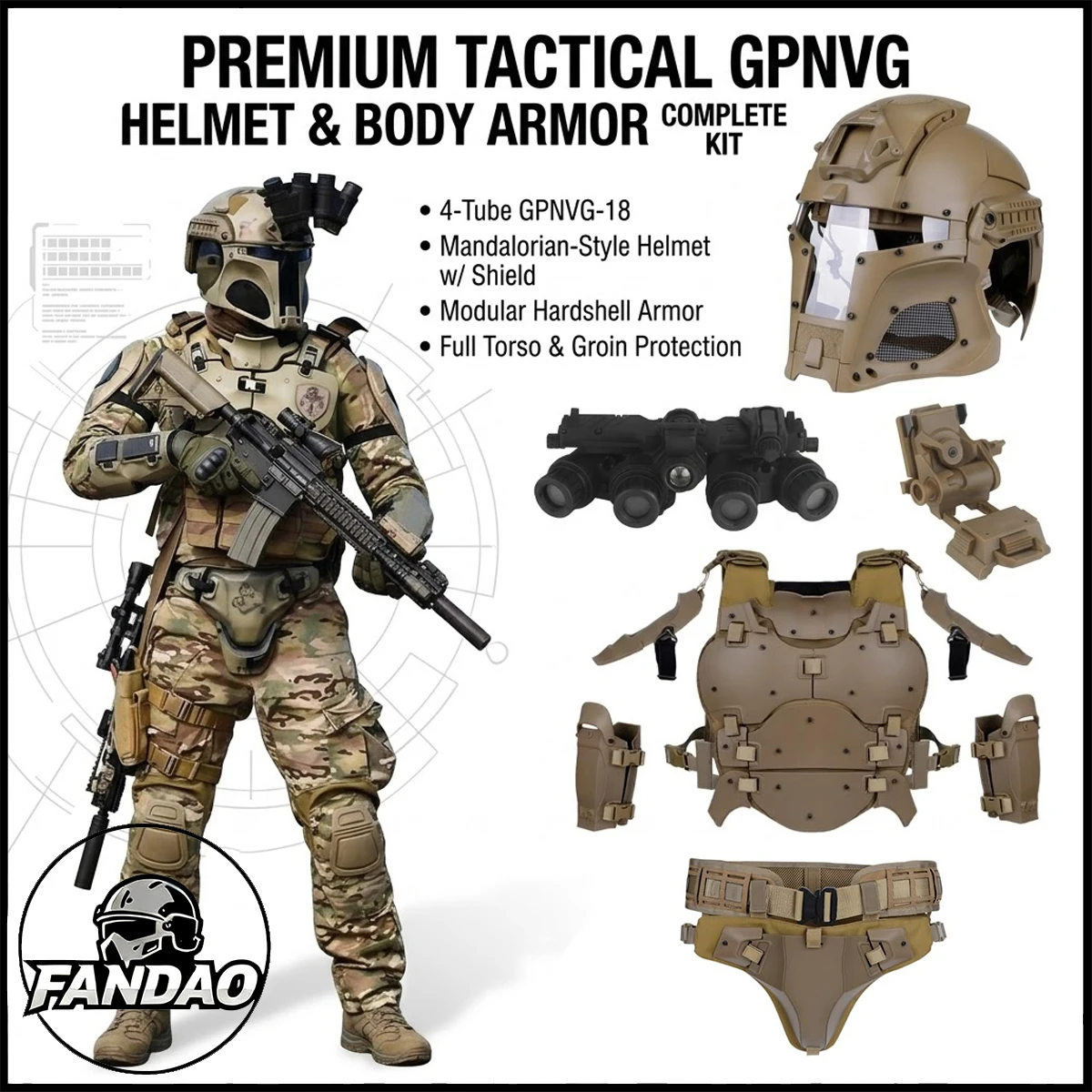 

Tactical Full-covered Helmet Medieval Iron Warrior Paintball Protective Airsoft Helmet Adjustabl full Protective Tactical Armor