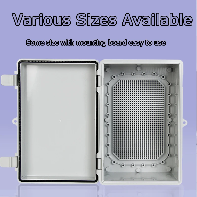 Waterproof Buckle Project Box ABS Plastic Electric Control Hinged Shell Wire Connection Cable Clasp Junction Box Instrument Case