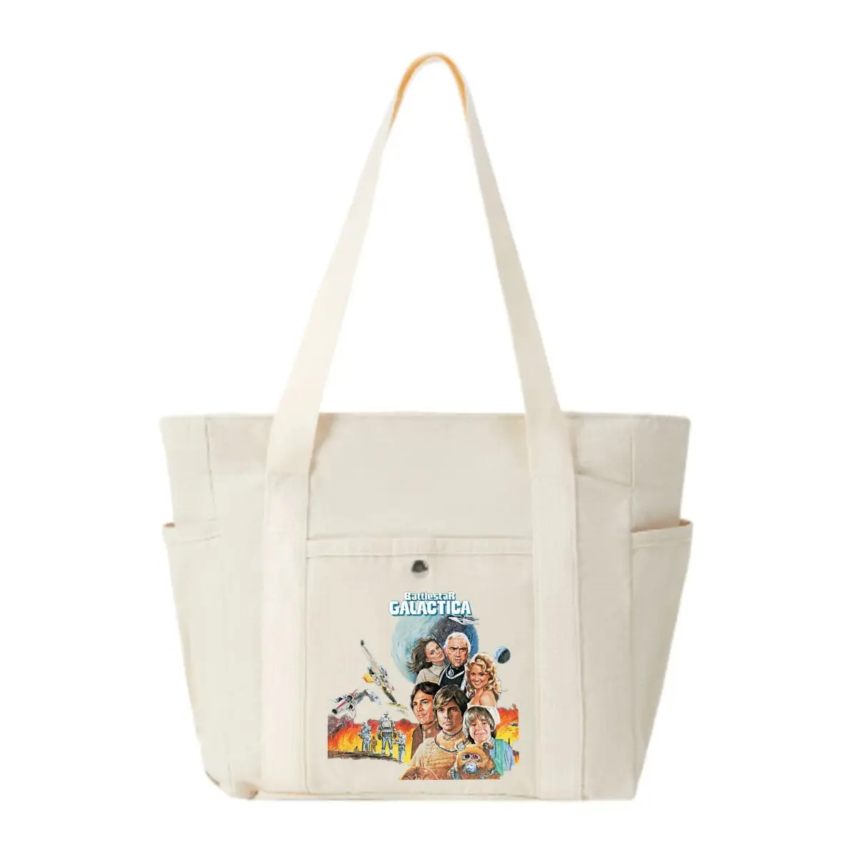 

Battlestar Galactica Themed Design Layered Multi-Pocket Shoulder Bag Women's Minimalist Commuter Storage Bag