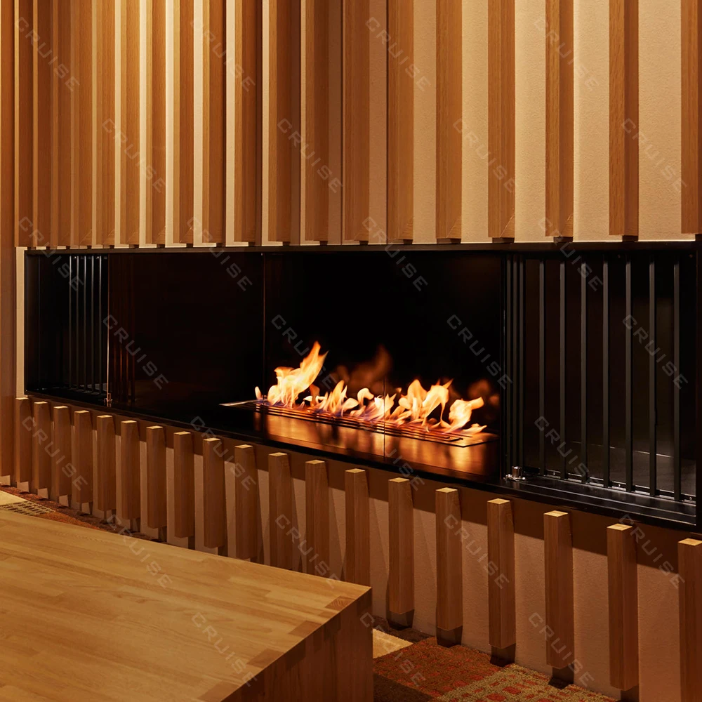

CRUISE Non-Smoking Energy Conservation Custom Size 1300mm Manual Facilitate Ignition Bio Ethanol Burner Indoor Alcohol Fireplace