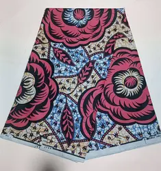 Most popular Veritable African Wax Real Fabric 100% cotton Ghana Nigeria Style 6 yards High Quality Ankara Prints wax Material