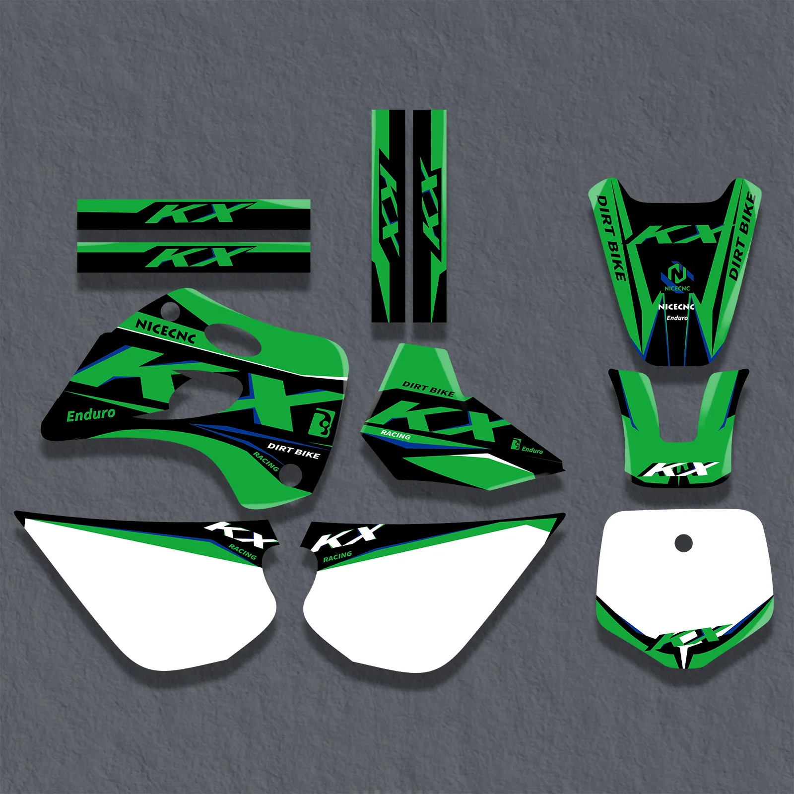 

For Kawasaki KX 80 KX80 1994-1997 1996 1995 Motorcycle Fairing Graphic Background Decal Sticker Kit Customize Decoration