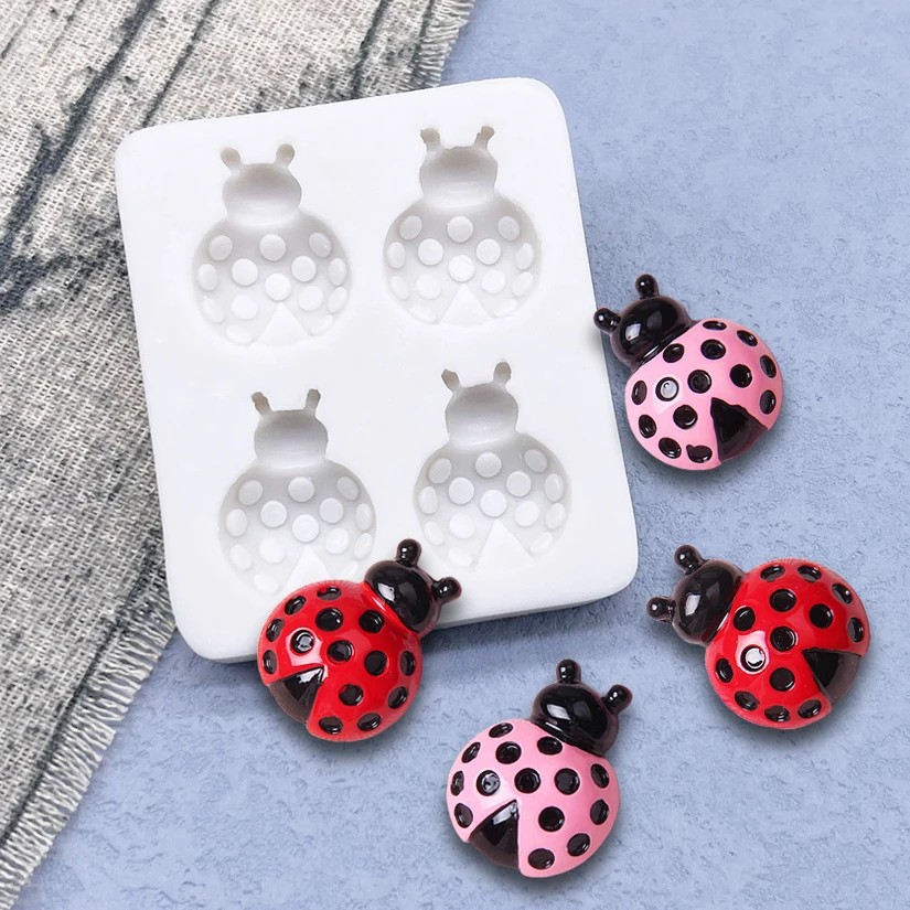 Ladybug Silicone Mold Sugarcraft Cupcake Baking Mold Fondant Cake Decorating Tools