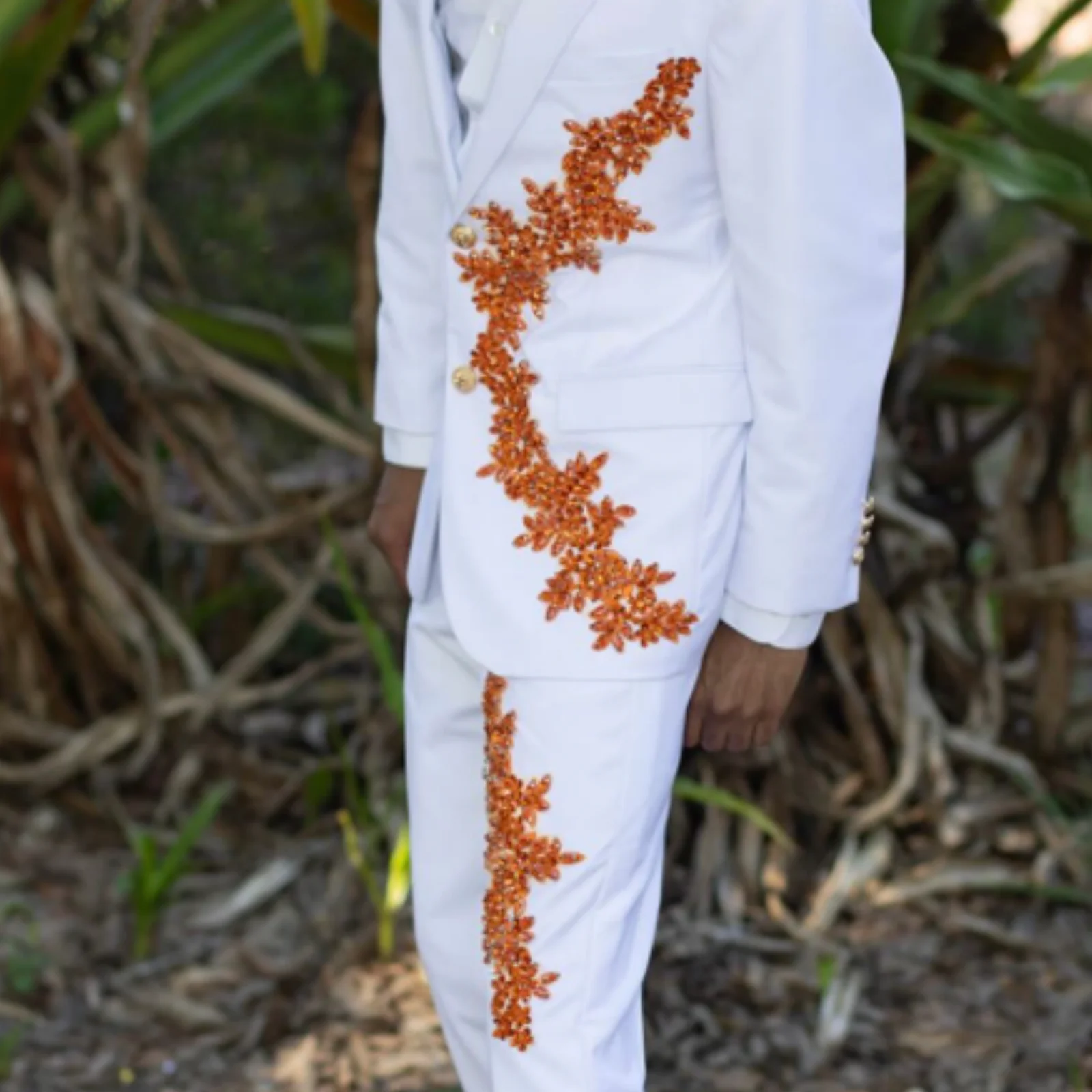 

Мужской костюм с индивидуальной вышивкой пайетками, модный, с блестками, 2 предмета, для жениха, мужские блейзеры, простой, элегантный, свадебный смокинг.