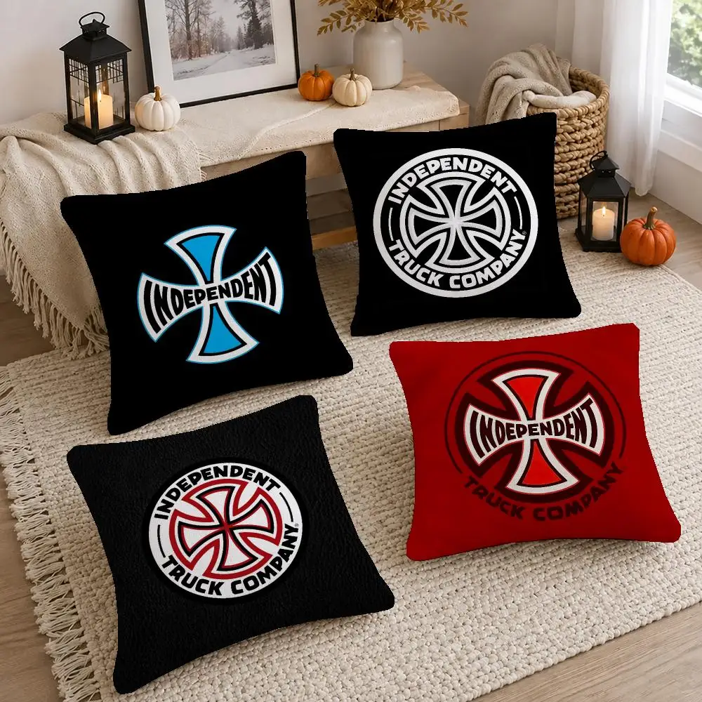 Cool Brand Independent Cushion Cover Washable Short Plush Pillowcase, Wrinkle Resistant Cushion Cover for Bedroom Decor Gift