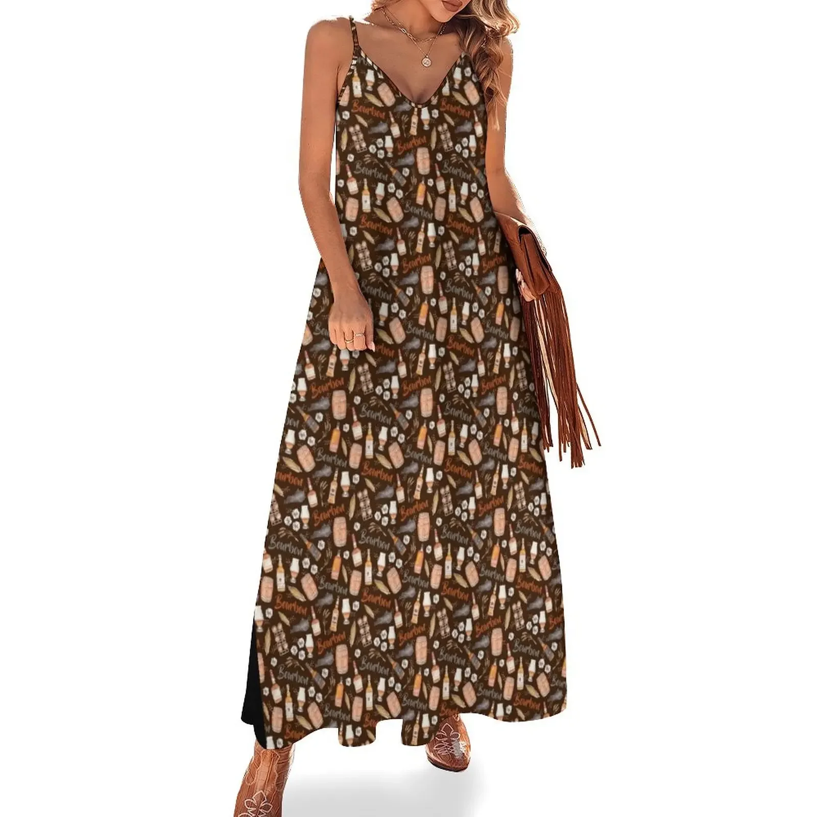 

Kentucky Bourbon Whiskey Sleeveless Dress Summer women's clothing women's summer jumpsuit