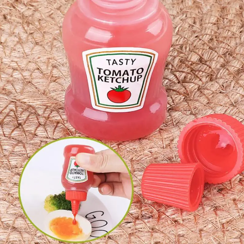 Dressing Bottle Mini Tomato Salad Bottle Small Dressing Container Seasoning Storage Bottle Dressing Jar Tank Kitchen Gadgets