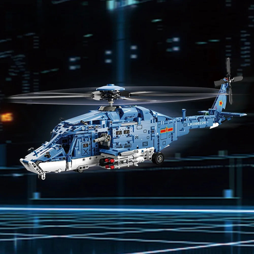 

GSF 1389PCS WW2 Military Helicopter Gunship Building Block Set for Children Airplane Bricks Toy Brick home Decor