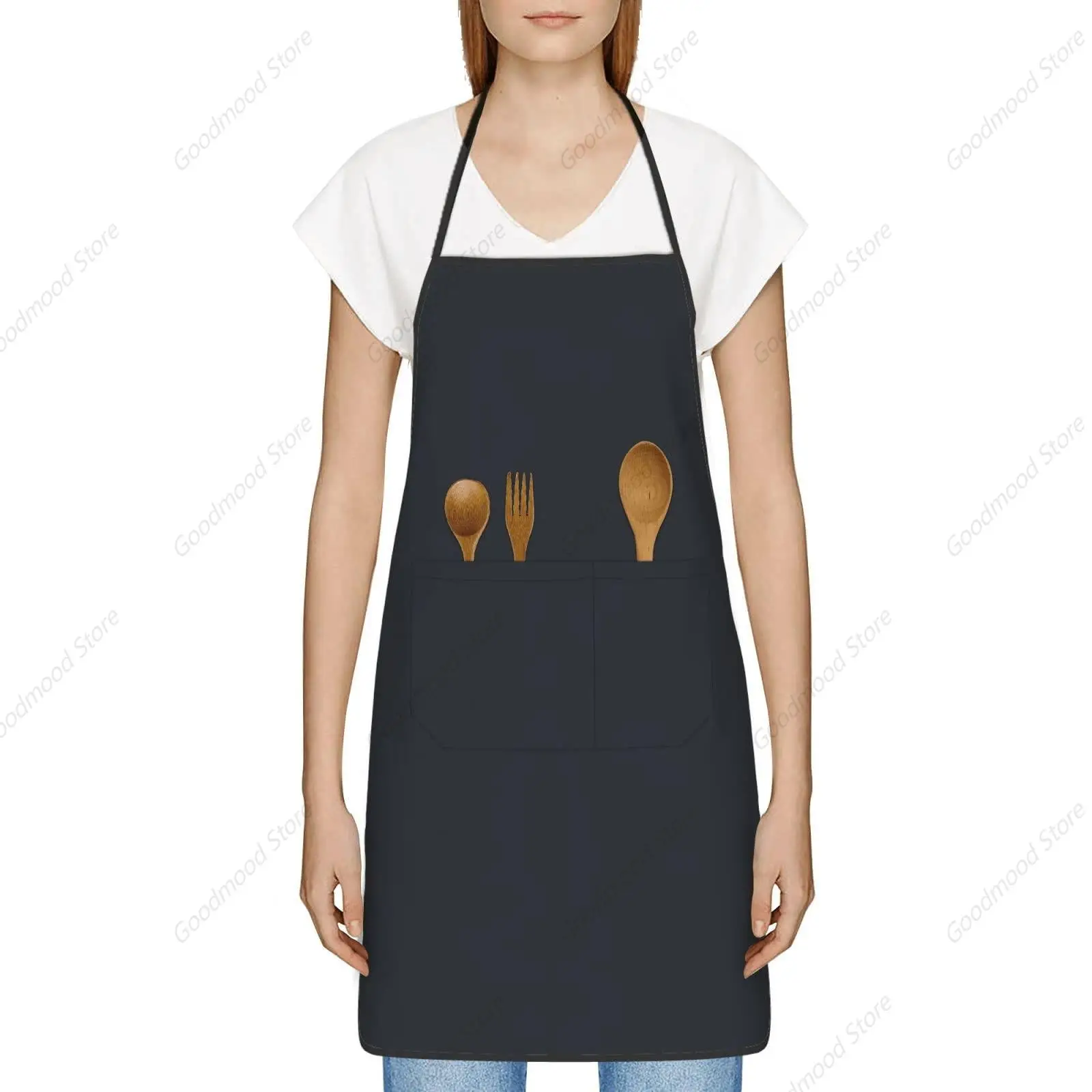 Men Women Adjustable Bib Aprons, Water Oil Stain Resistant Aprons for Chef Cooking, for Vintage Wooden Pattern Colorado Flag