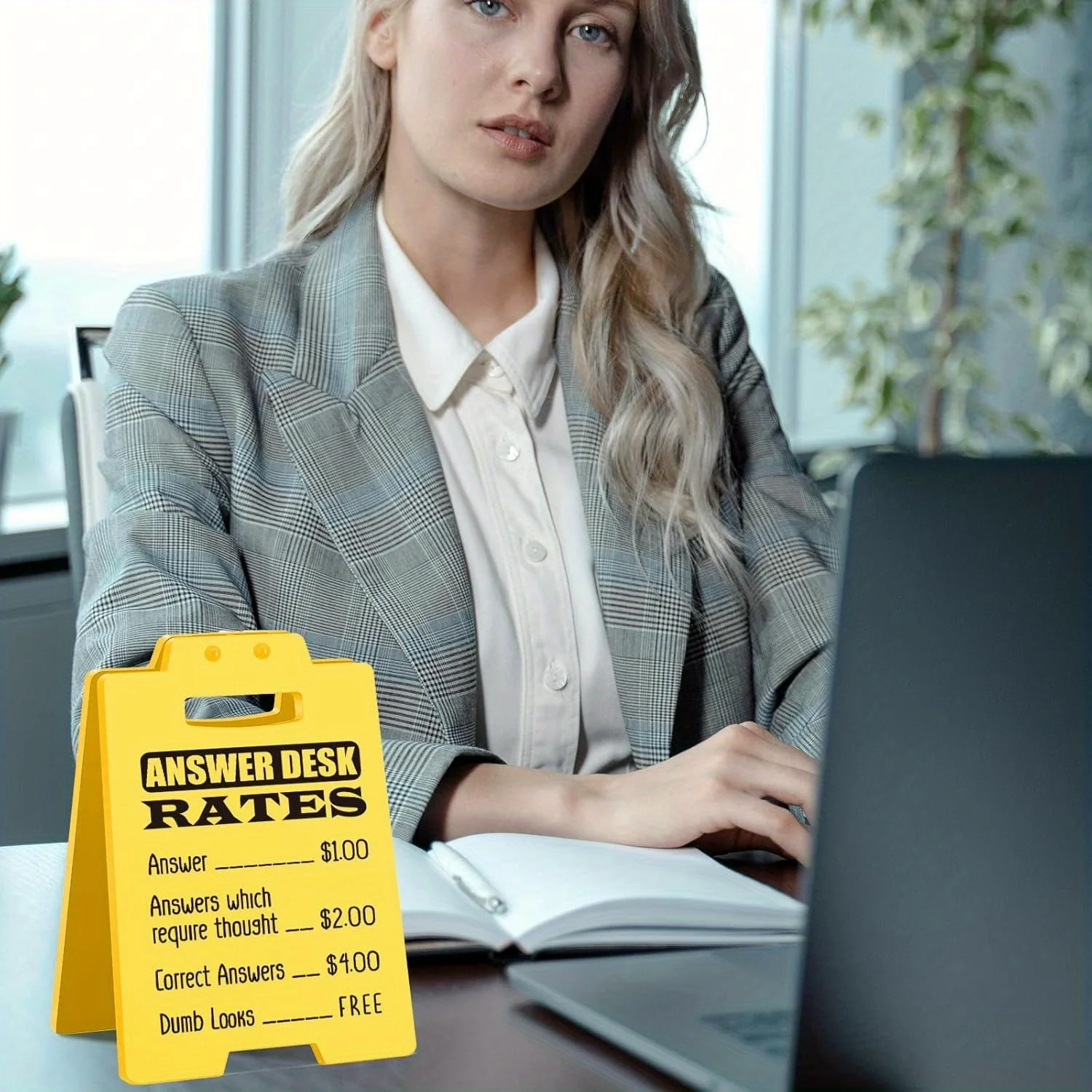 علامة أسعار مكتب الإجابة المضحكة - ملحقات مكتبية ممتعة للعمل، هدايا ساخرة مضحكة لزملاء العمل والموظفين والزملاء - رائعة