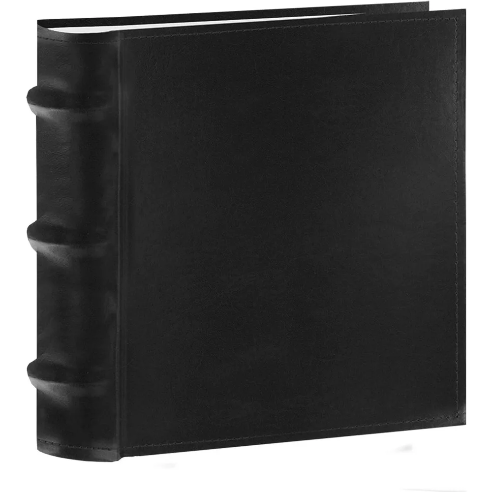 

Photo Albums 100-Pocket European Bonded Leather Photo Album for 4 by 6-Inch Prints, Black
