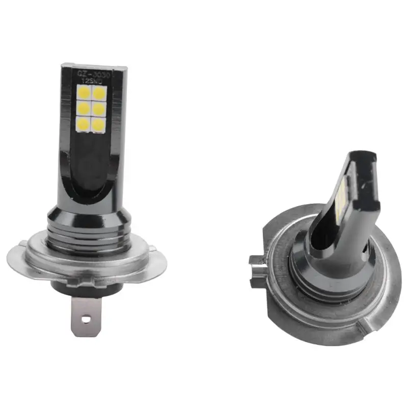 AEA7-20Pcs H7 12SMD LED Fog Light Canbus Bulb Conversion 1000LM 6000K White Light Error Free Canbus Bulb Front Fog Lamp Bulb