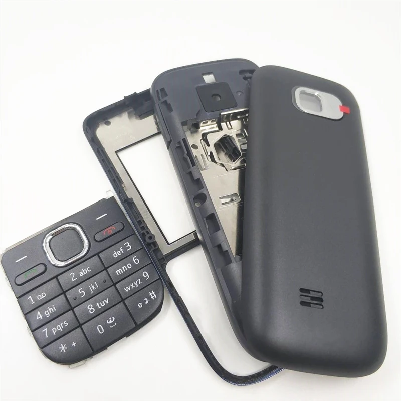 New Full Housing Case Cover For Nokia C2-01 Battery Cover Housing Case With Keyboard