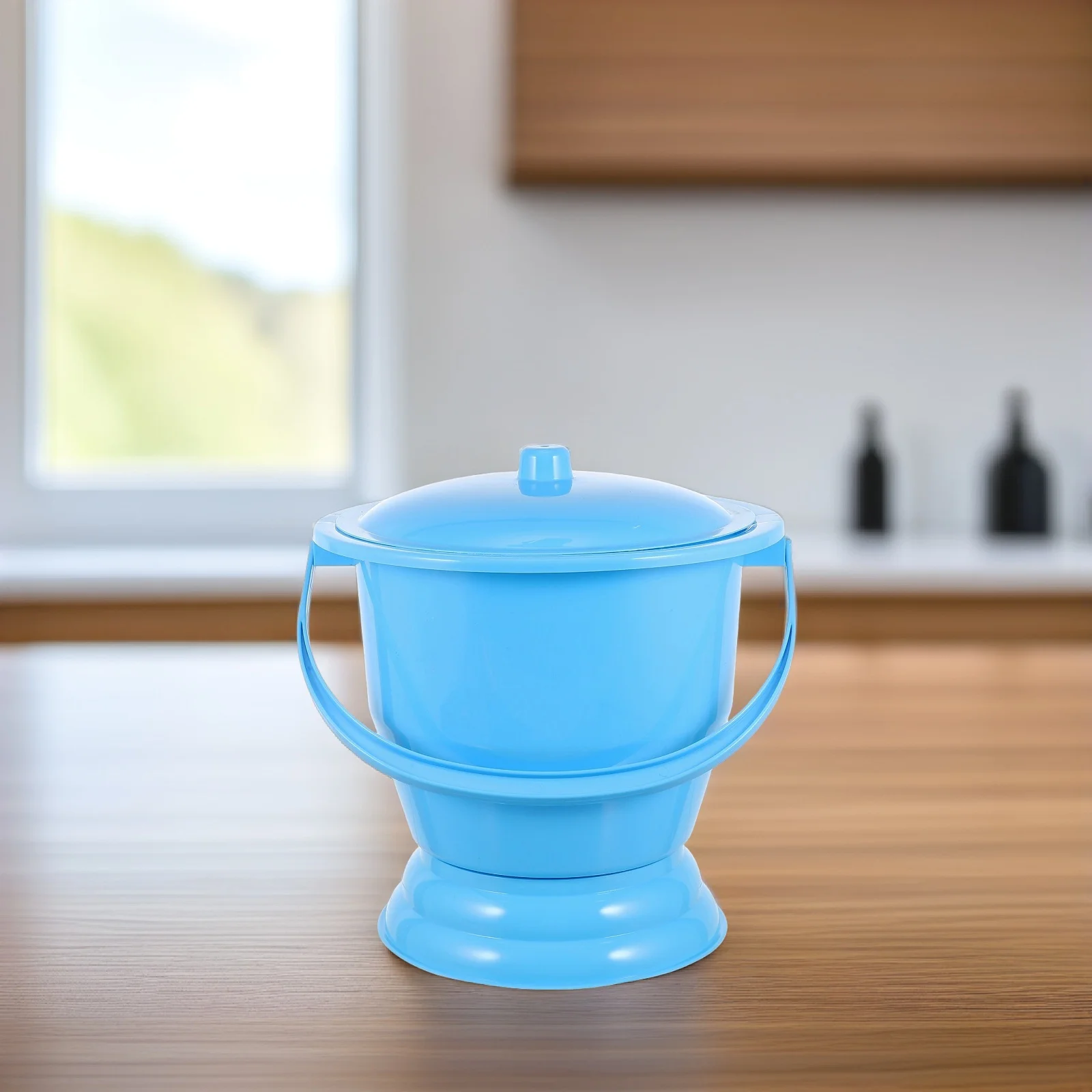 Botol Urinal Dewasa dari Plastik Ringan dengan Tutup Tertutup Rapat, Portabel dan Praktis untuk Anak-anak dan Lansia