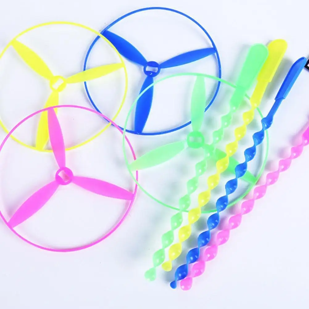 

1pc Novelty Plastic Bamboo Dragonfly Propeller Baby Kids Toys Nostalgic Flying Outdoor Arrows Classic Tradition Toy V1O6