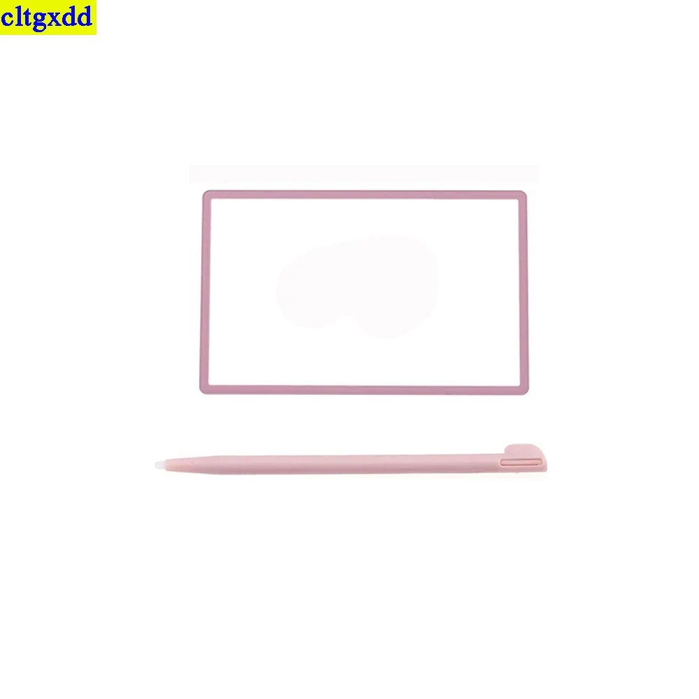 طقم إصلاح العدسات البلاستيكية Cltgxdd ، لوحة شاشة LCD في الجزء العلوي من قلم اللمس ، 2DS ، مجموعة واحدة
