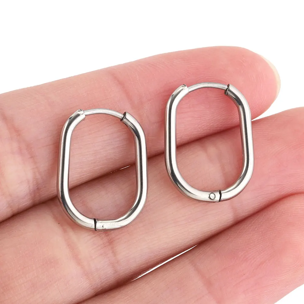 6pcs Stainless Steel Hoop Earrings for Women Earrings Piercing Jewelry Earring Hoop Prevent Allergy Earrings Jewelry Wholesale