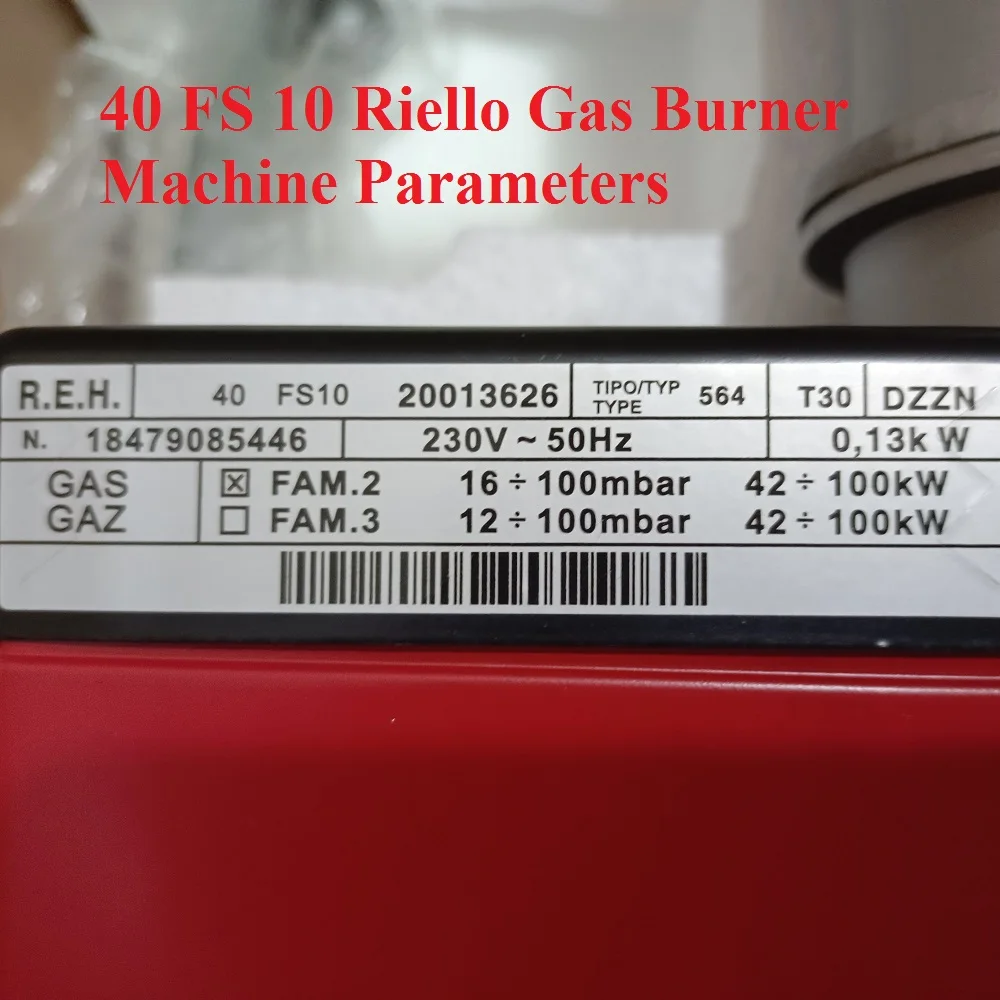 Imagem -06 - Riello um Queimador de Gás Industrial da Operação da Fase com Mvdle205 Válvula Original Novo 40 fs 10