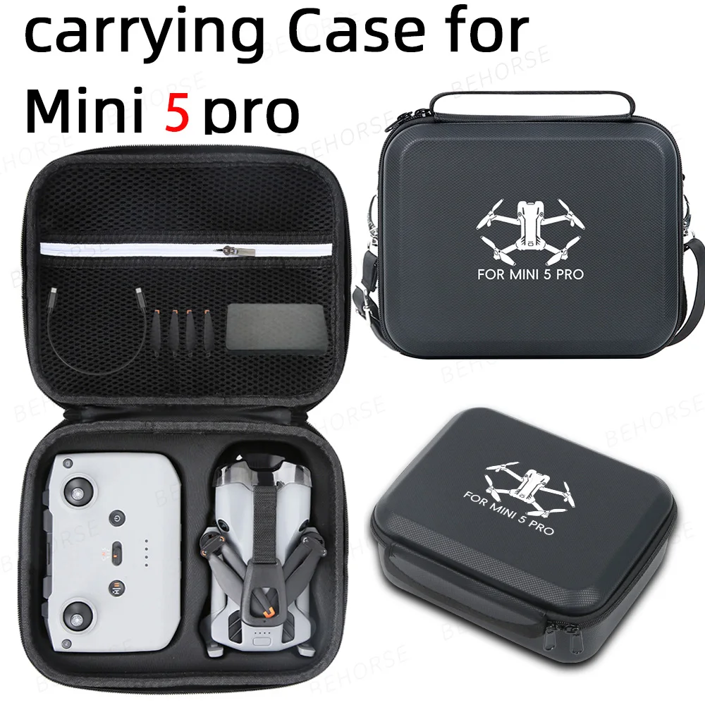 DJI Mini 5 Pro RC N3用収納バッグ オールインワンボックス キャリングケース アウトドアポータブルハンドバッグ DJI Mini 5 Proドローンアクセサリー用