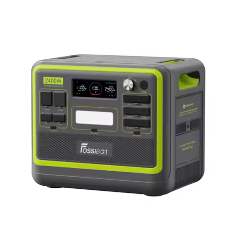 Fossibot FOSSiBOT F2400 2400W Portable Power Station,640000mAh LiFePO4 External Battery Output Power Generator for Outdoor Indoor Camp