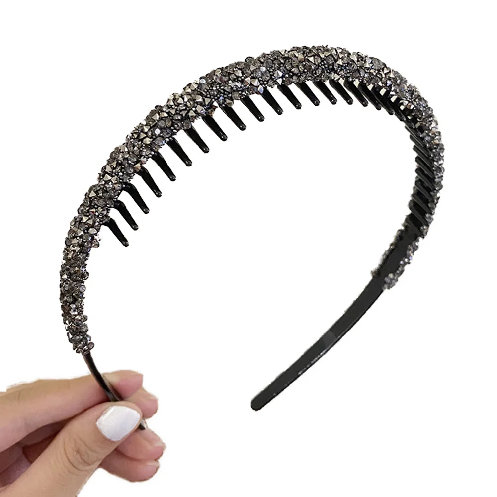 Women Rhinestones Antislip Hairband For Women Sweet Hair Decorate Crystal Headband Hair Band Hoop Fashion Hair Accessories