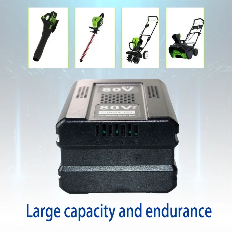 

2025 new for Greenworks 80V Replacement Rechargeable Battery 6.0Ah Lithium Ion Battery for GBA80200 GBA80250 GBA80400 GBA80500