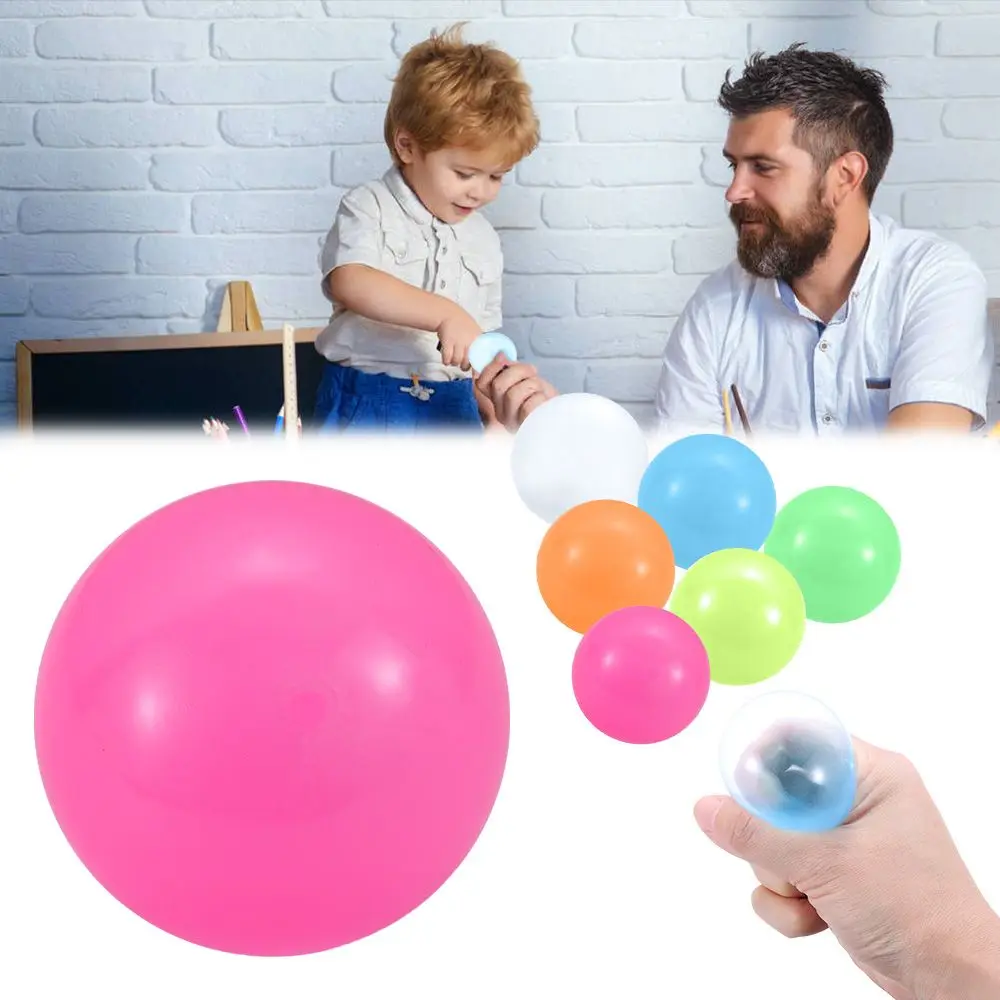 Target Glorbs Balls Glow in The Dark Stress Relief Toy Sticky Ceiling Balls Throw Ball Squash Glowing Sticky Ball
