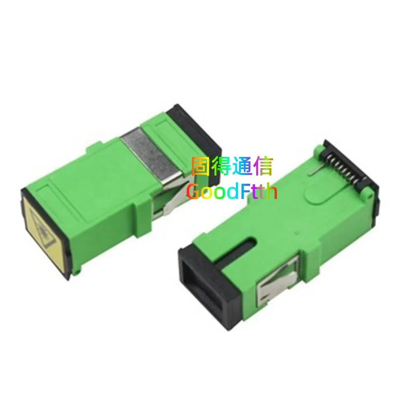 Fiber Adapter SC-SC Simplex with Shutter Cover Adaptor Flangeless Coupler 100PCS/Lot GoodFtth