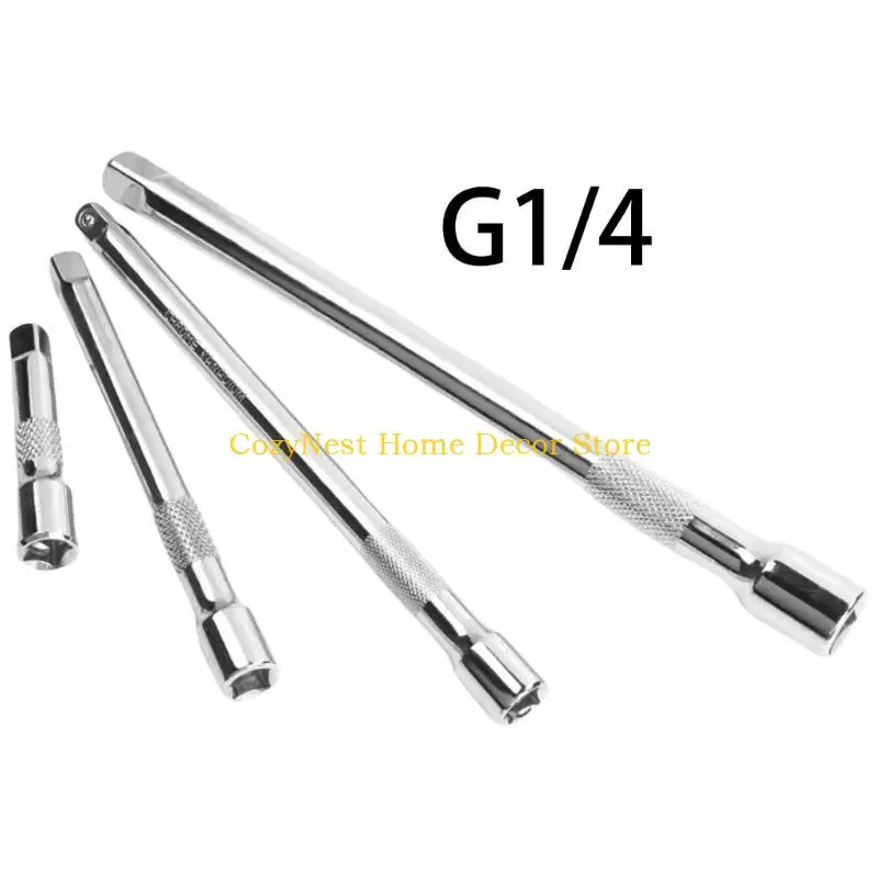 

92MF 4Pcs Extension Rod Set 1/4" 3/8" Drive Socket Extension Joint Socket Adapter