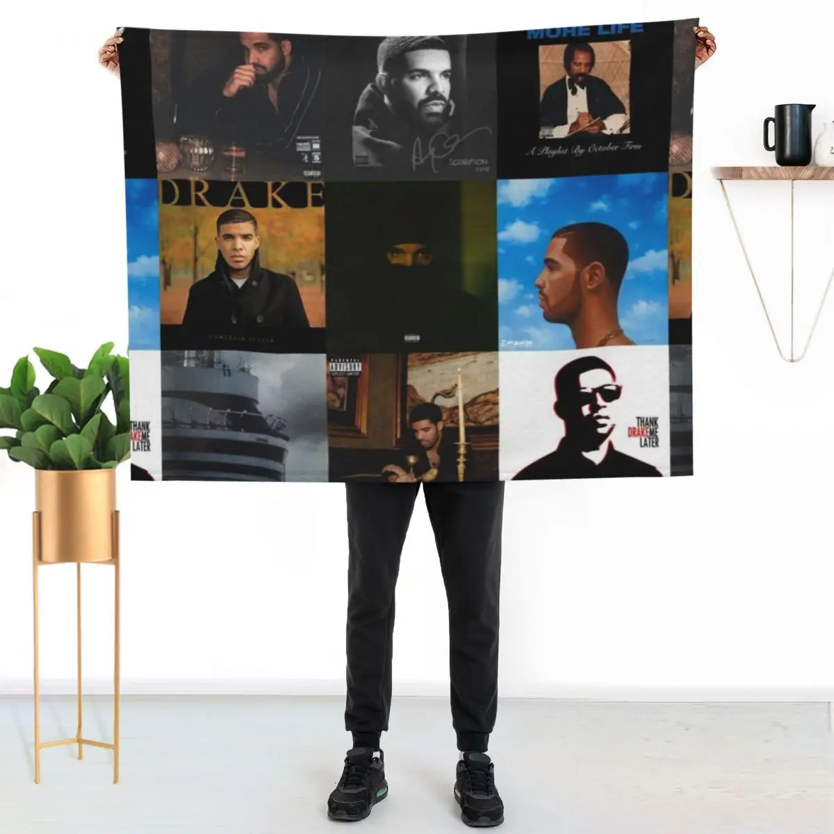 

Drake Album Covers Throw Blanket Summer Cool Breathable Blanket for Sleeping