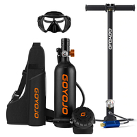 1L Mini Scuba Tank Scuba Tank Diving Gear for Diver Small Diving Oxygen Cylinder up to 15 Minutes Dive Time Portable Tank