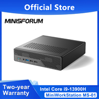 MINISFORUM Mini PC MS-01 Intel Core i9 Intel 13th Gen Window 11 Mini Computer DDR5 5200Mhz 10 Gigabit Ethernet WIFI 6E Mini PC