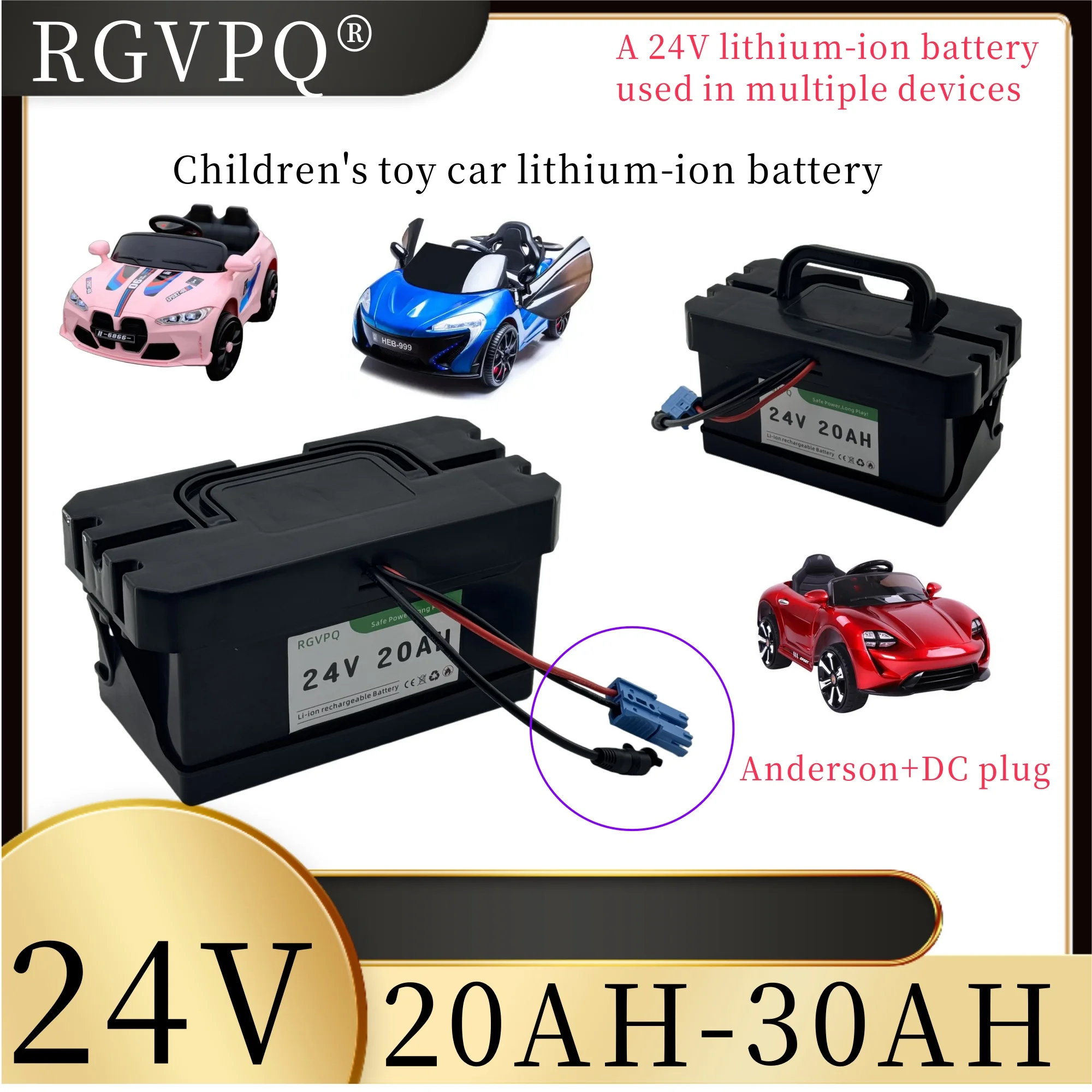 

Air Rapid Transport 24V30AH with built-in BMS system, 18650 lithium battery suitable for 24V children's equipment and toy cars
