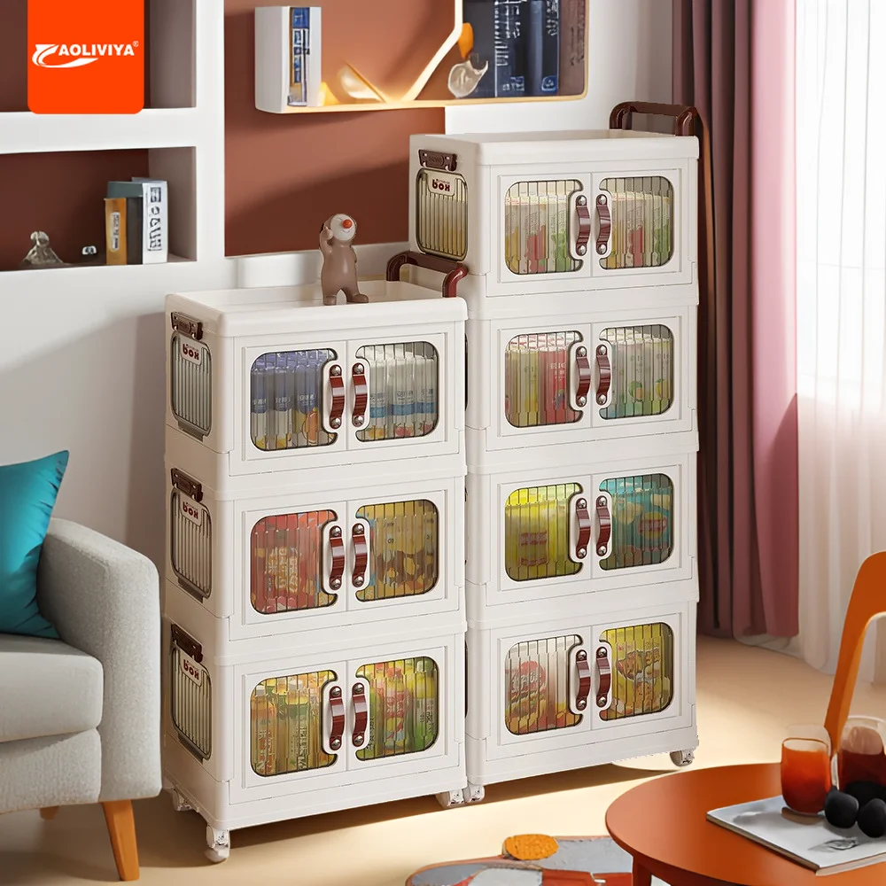 

Aoliviya Trolley Rack Snack Toy Storage Rack Dormitory and Living Room Bedroom Movable Multi-Layer Drawer Locker