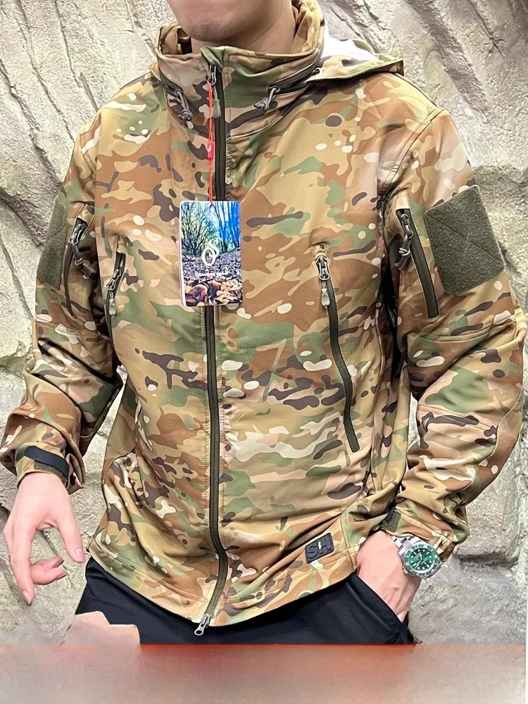 

Men's Tactical Series Soft ell Jaet Waterproof Tear Resistant Storable Cap Autumn Winter New Arrival Outdoor Windproof