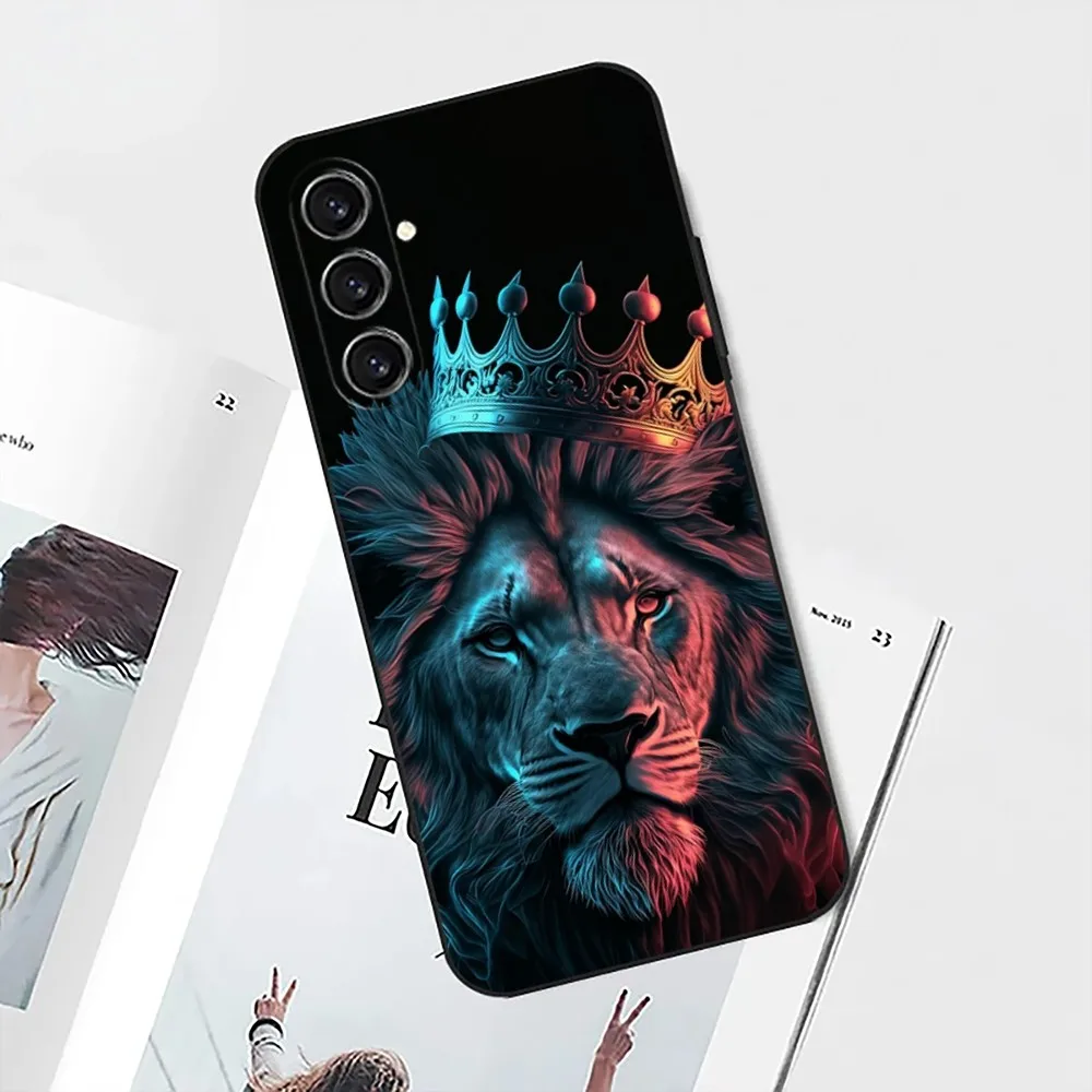 The Lion   Phone Case For Samsung Galaxy A13,21s,22,31,32,52,53,71,80,91 Black Soft Cover