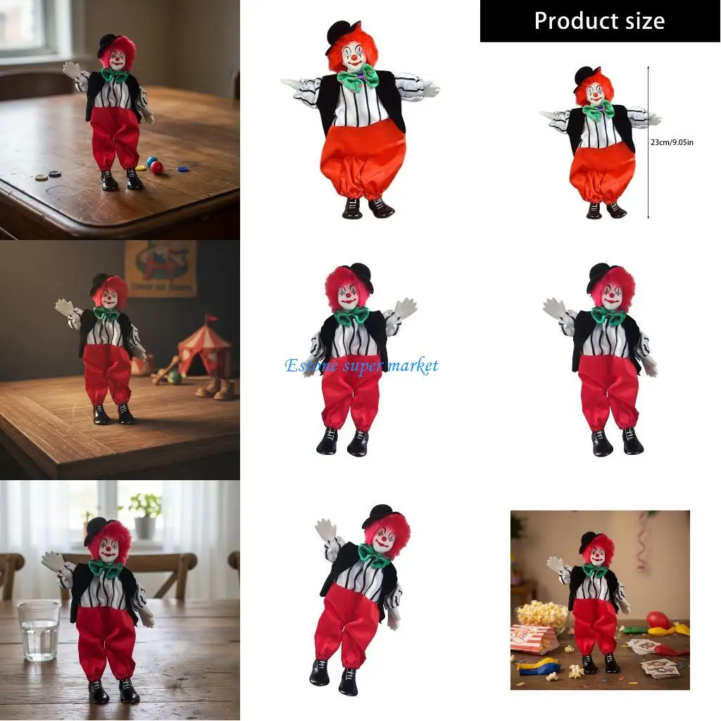 

090B Bendable Ceramic Happy Figure Creatively Designed Face Seasonal Gift Accent 23cm