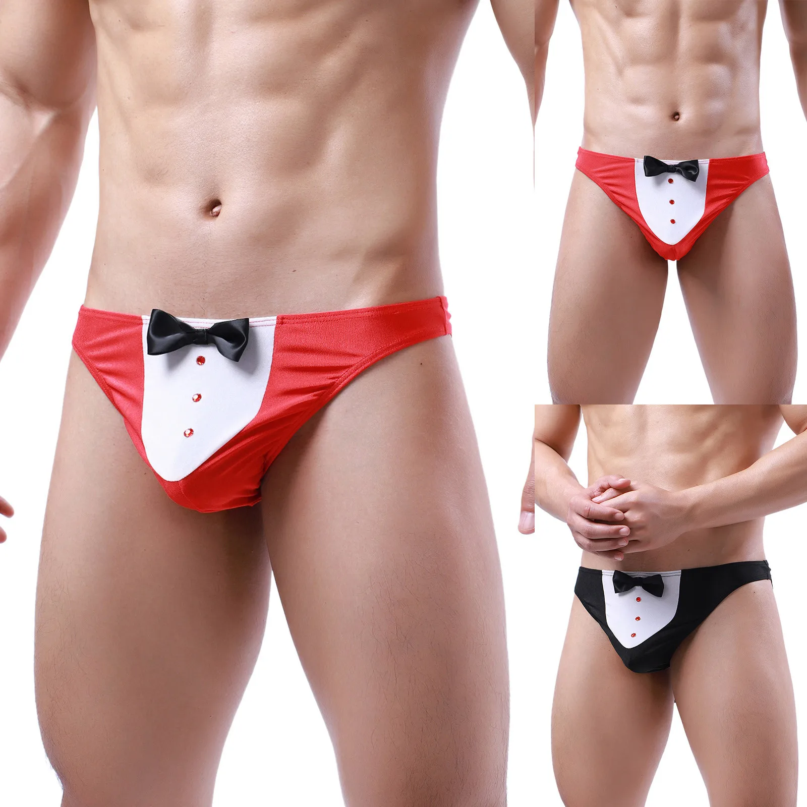 

Jock Straps Male Underwear Male Fashion Underpants Bow Tie Gentleman Sexy Knickers Briefs Underwear Pant Sexy S Shorts Men