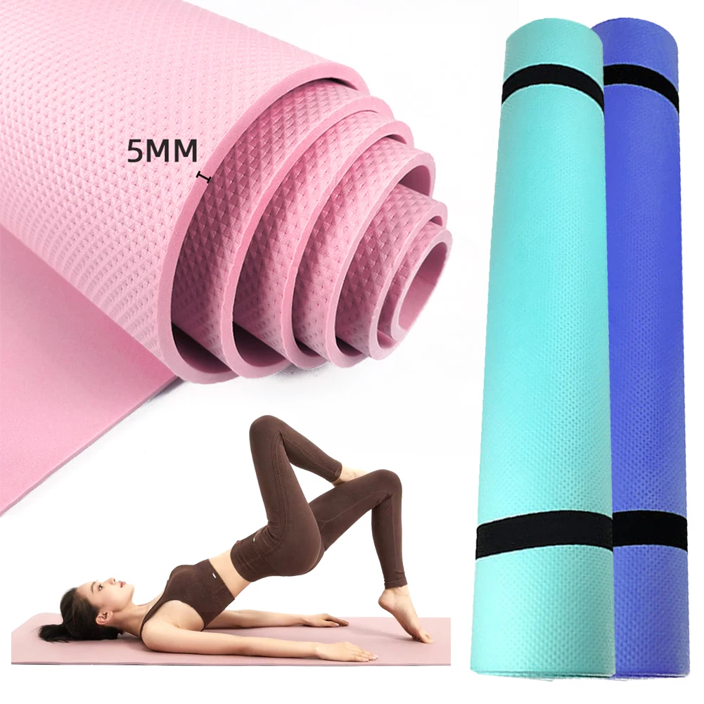 Yoga Mat Sports Fitness Mat EVA Thick Yoga Mat Wide Comfort Foam Yoga Matt for Exercise Yoga Pilates Gym Gymnastics Workout Mat