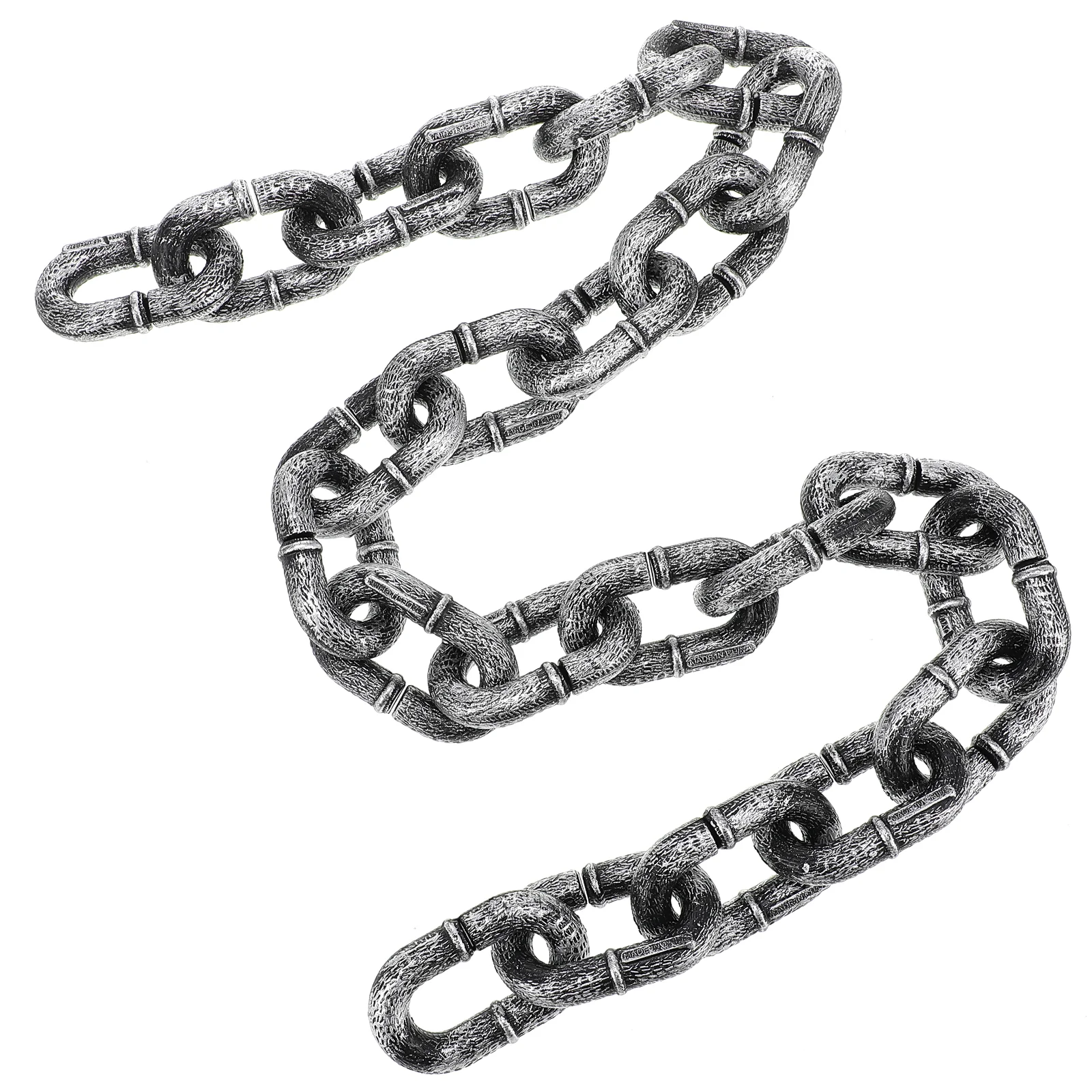 1M Halloween Simulation Chain Party Layout Decor Plastic Barrier  Chain Performance Stage Props Costume Accessory