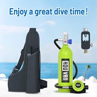 HOUVAN H400 1L Mini Diving tank with Scuba adapter Crossbody Portable diving gas cylinder Outdoor travel, swimming Unisex Gifts