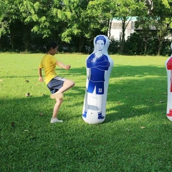 Air Mannequins Free Kick Defender Inflatable Soccer Dummy Goalkeeper Soccer Dummy Defender Training Mannequin for Home Exercise