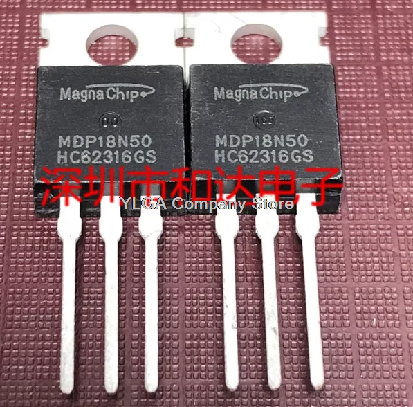 MDP18N50 مستودع الأسهم MOS ترانزستور التأثير الميداني TO-220 500V 18A 10 قطعة