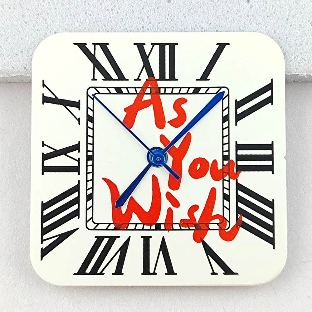 27mm NH35 square dial Roman numeral dial suitable for NH35 movement watch dial hands