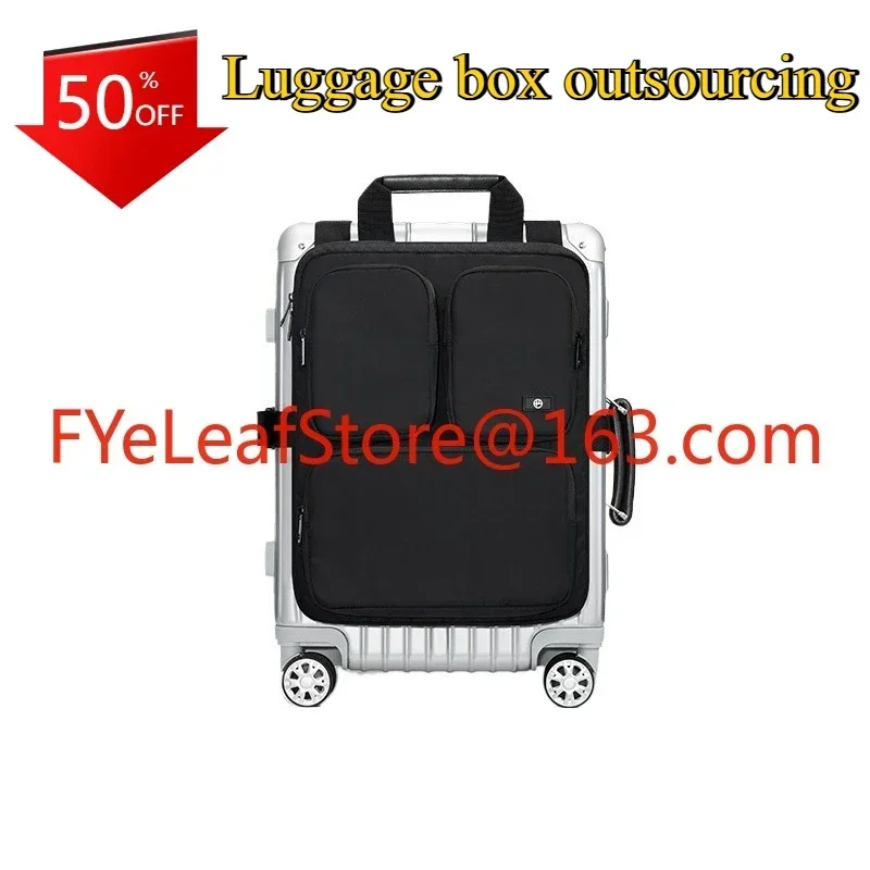 Large capacity boarding case hanging bag Foldable external storage bag Suitcase Additional bag