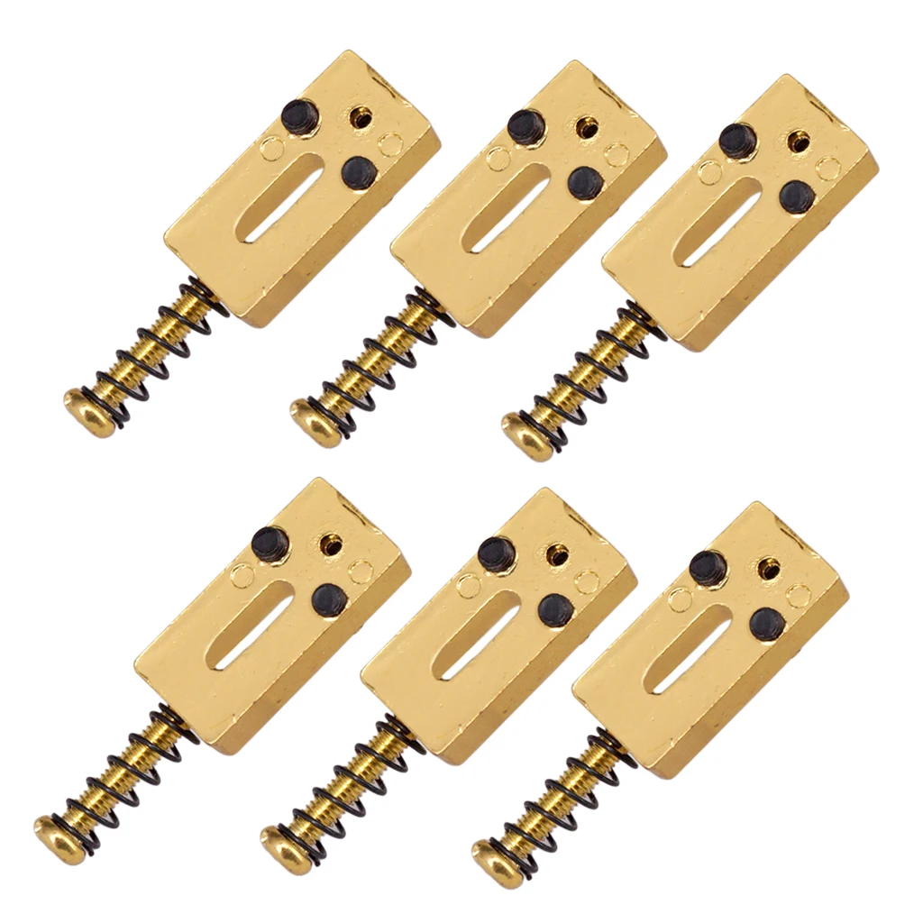 Guitar Bridge String Saddle Electric Roller Saddle Six Pack for Electric Guitar Parts Replacement