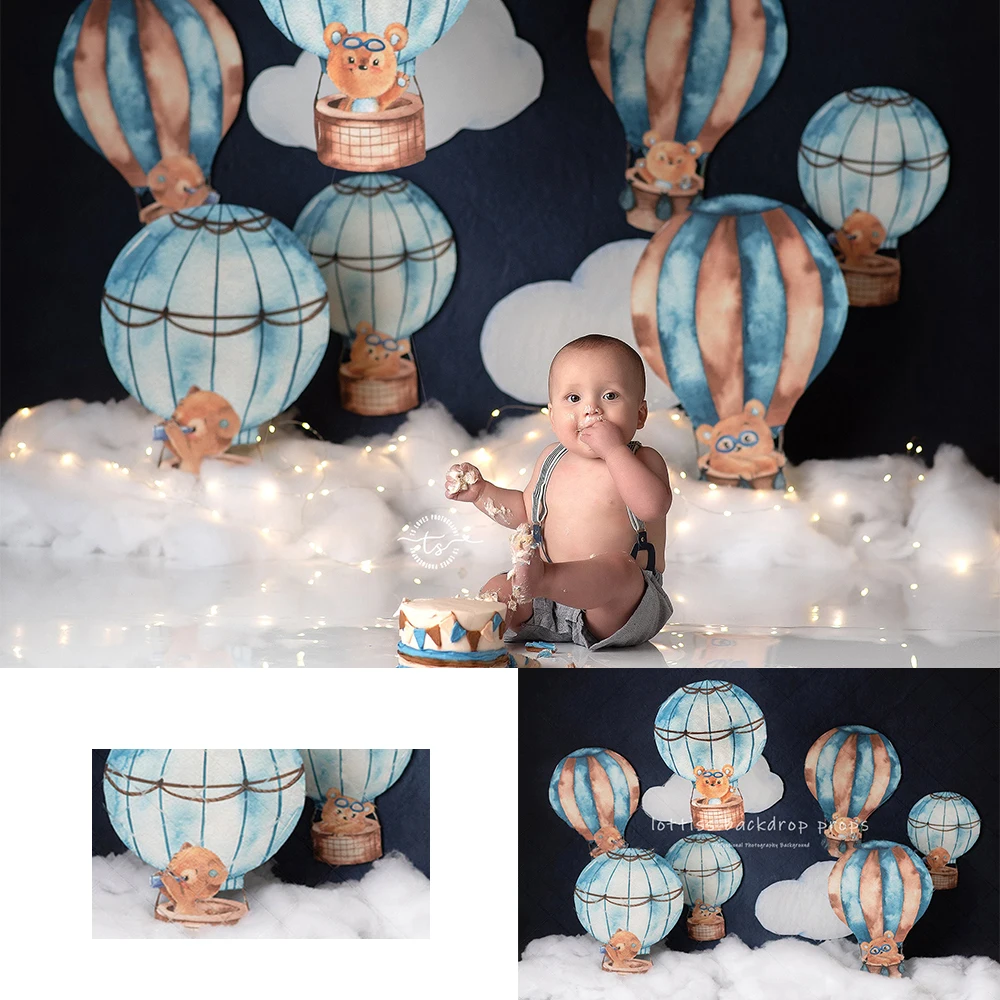 

Travel Balloon Backdrops Kids Gril Photography Props Child Adult Photocall Decors Cake Smash Birthday Background