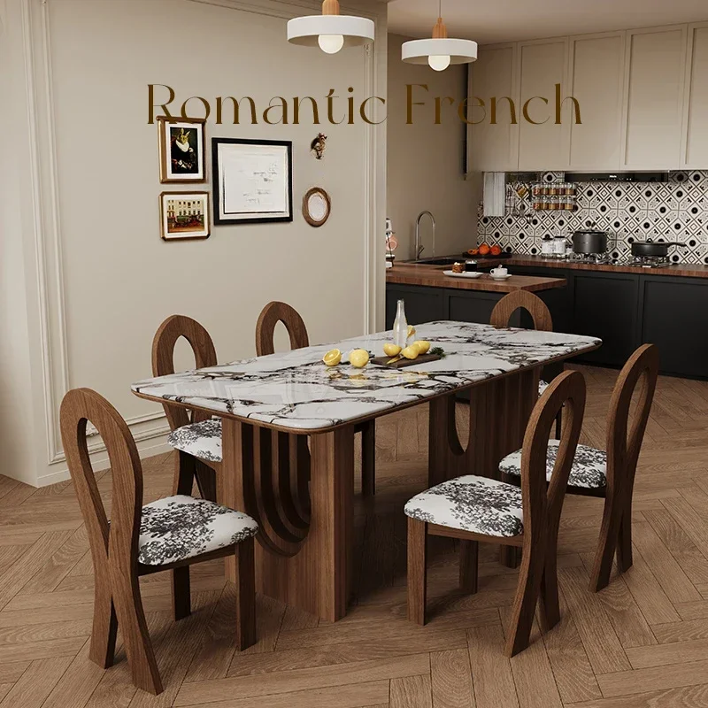 

Compact Modern Dining Tables Black Nordic Marble Wood Restaurant Set Tables Kitchen Luxury Reception Muebles Trendy Furniture