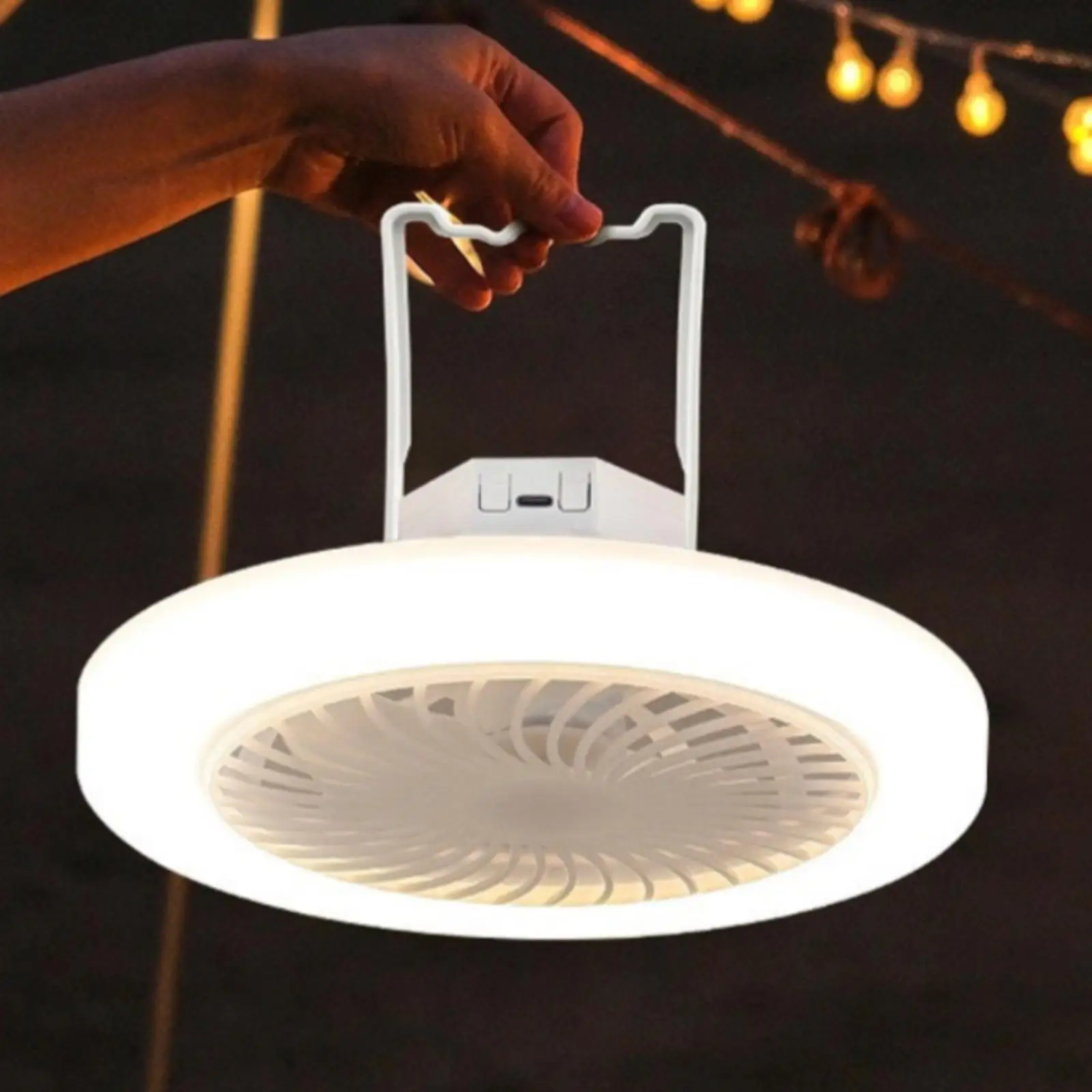 Solar Fan Light Type-C Charging USB Rechargeable Fan Light Solar Fan Light Type-C Charging USB Rechargeable Fan Light